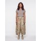 TROUSERS WITH BEIGE FLOWERS 