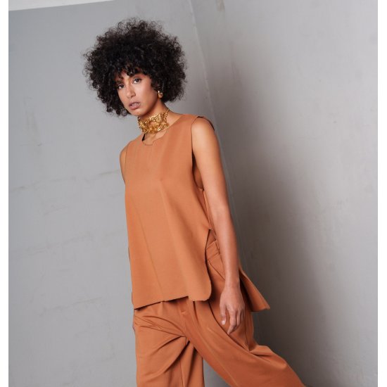 TERIA VEST CARAMEL