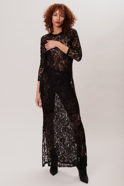 NAYLE DRESS BLACK COLLECTIVA NOIR WINTER24-25