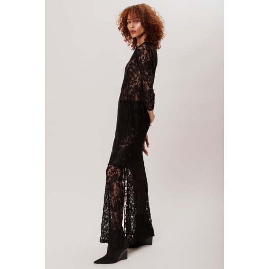 NAYLE DRESS BLACK COLLECTIVA NOIR WINTER24-25