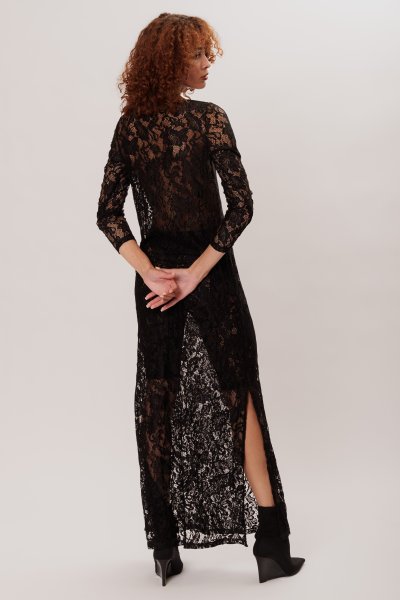 NAYLE DRESS BLACK COLLECTIVA NOIR WINTER24-25