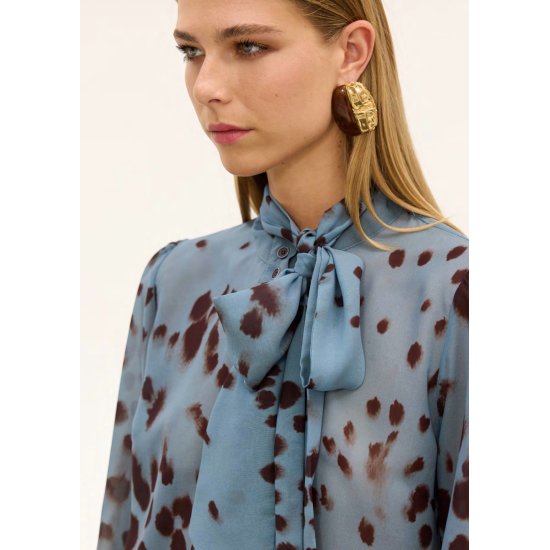 Dahlia Tie-Neck Shirt Innocent