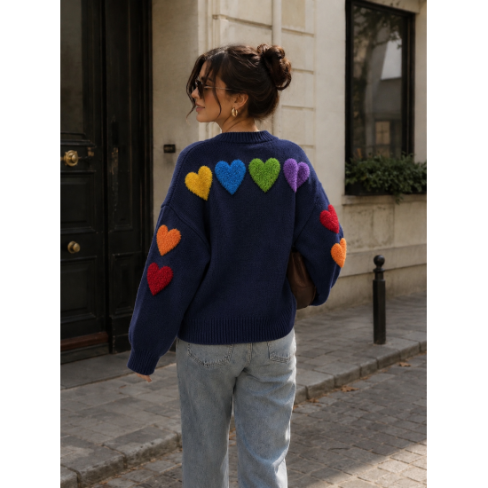Sweater Hearts Blue