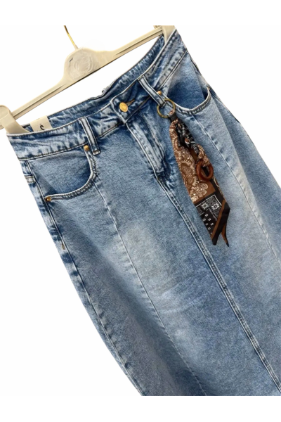 Denim Maxi Φούστα “Sky Blue”