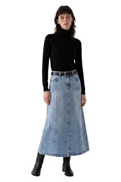 Denim Maxi Φούστα “Sky Blue”