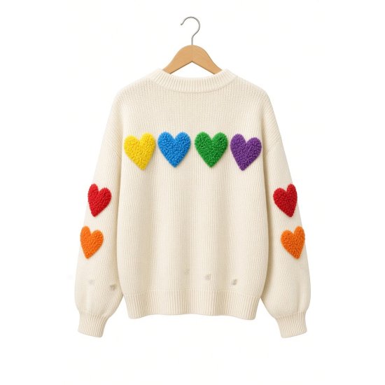 Sweater Hearts Off-White 