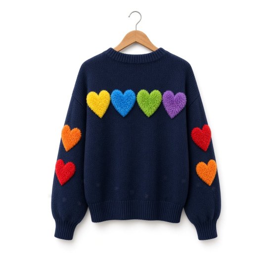 Sweater Hearts Blue
