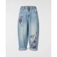 JEANS WITH FALL EMBROIDERY