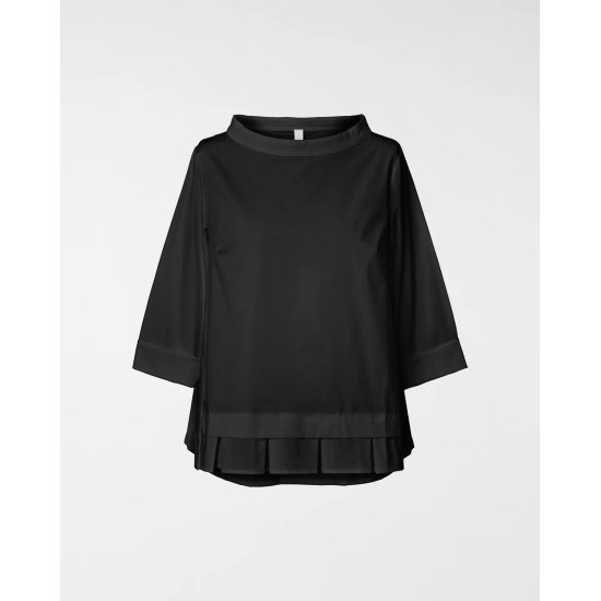 COTTON POPLIN BLOUSE WITH PLEATS WENDY 