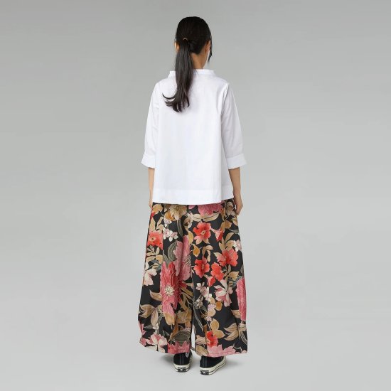 COTTON POPLIN BLOUSE WITH PLEATS WENDY 