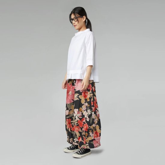 COTTON POPLIN BLOUSE WITH PLEATS WENDY 