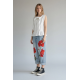 JEANS WITH POPPY EMBROIDERY WENDY 