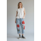 JEANS WITH POPPY EMBROIDERY WENDY 