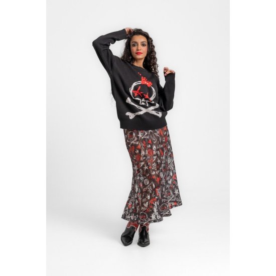 Oversized Sweater - ROCK AND ROLL lolina 