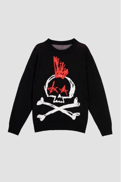 Oversized Sweater - ROCK AND ROLL lolina 