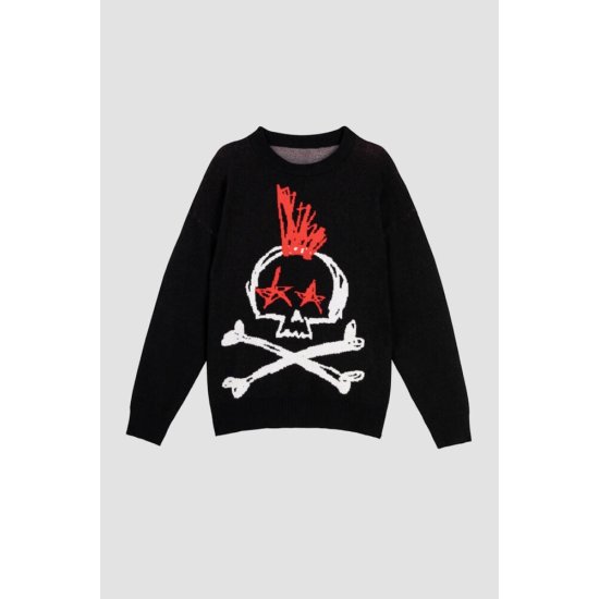 Oversized Sweater - ROCK AND ROLL lolina 