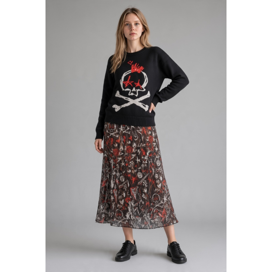 Oversized Sweater - ROCK AND ROLL lolina 