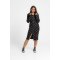 Zip-Up Dress With Fitted Mock Turtleneck - STARS lolina