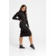 Zip-Up Dress With Fitted Mock Turtleneck - STARS lolina