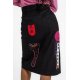 Denim Midi Skirt With Patches And Embroidery - TOKIO lolina
