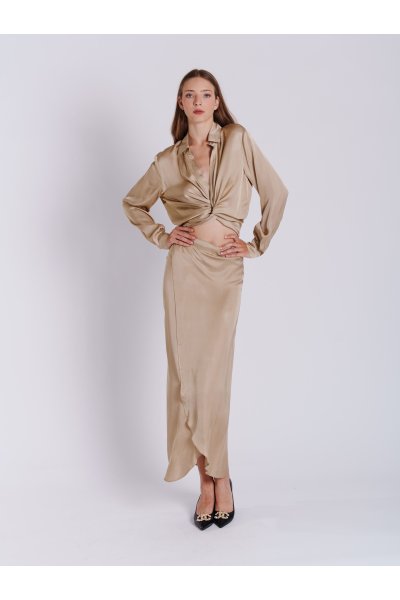 LIDA BOW SATIN SHIRT COLLECTIVA NOIR