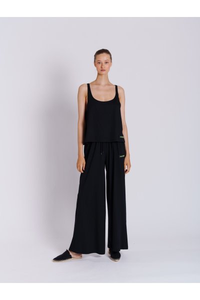THALO CROP TOP COLLECTIVA NOIR-Organic Cotton