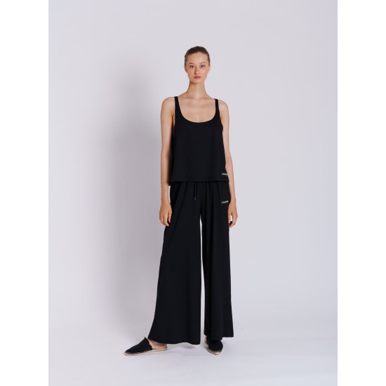 THALO CROP TOP COLLECTIVA NOIR-Organic Cotton