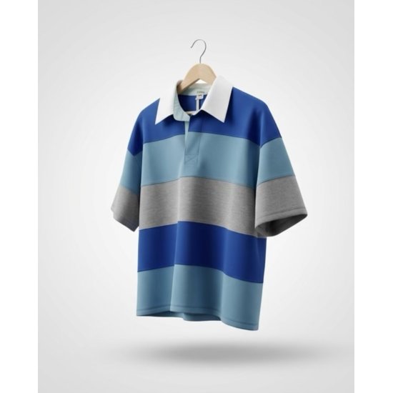 Oversized polo blue