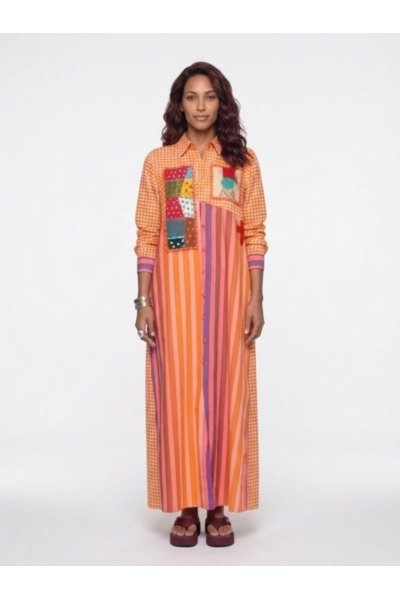 MAXI SHIRT DRESS PATCH 