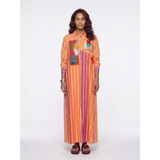 MAXI SHIRT DRESS PATCH 