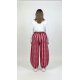 RED HEART BARREL PANTS