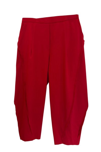 PUNTO MILANO FABRIC TROUSERS WITH EXTERNAL SEAMS
