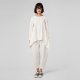 PUNTO MILANO FABRIC TROUSERS WITH EXTERNAL SEAMS