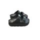 ATENEO 104 BLACK + METAL PINS SANDALS