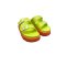ATENEO  104 LIGHT GREEN-ORANGE SANDALS