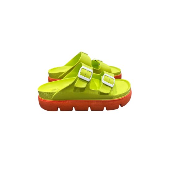 ATENEO  104 LIGHT GREEN-ORANGE SANDALS