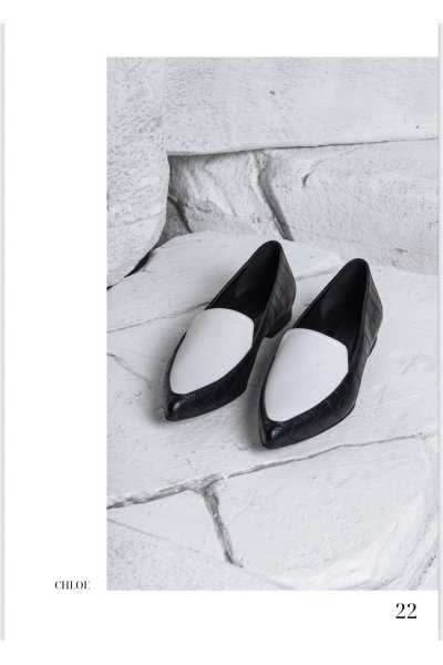 CHLOE LOAFERS BLACK/WHITE