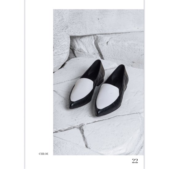 CHLOE LOAFERS BLACK/WHITE