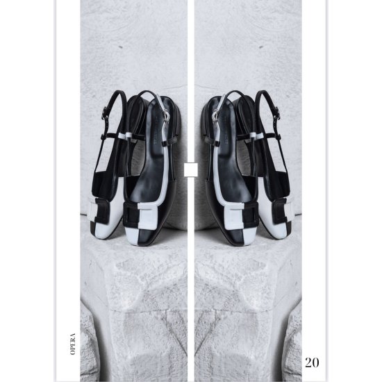 OPERA SLINGBACK BLACK/WHITE
