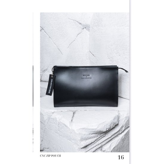 CNC ZIP POUCH BLACK